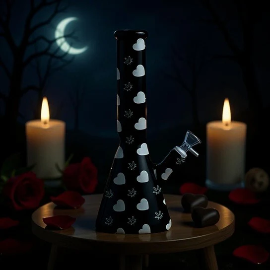 10” Heart Beaker Bong - Image 3