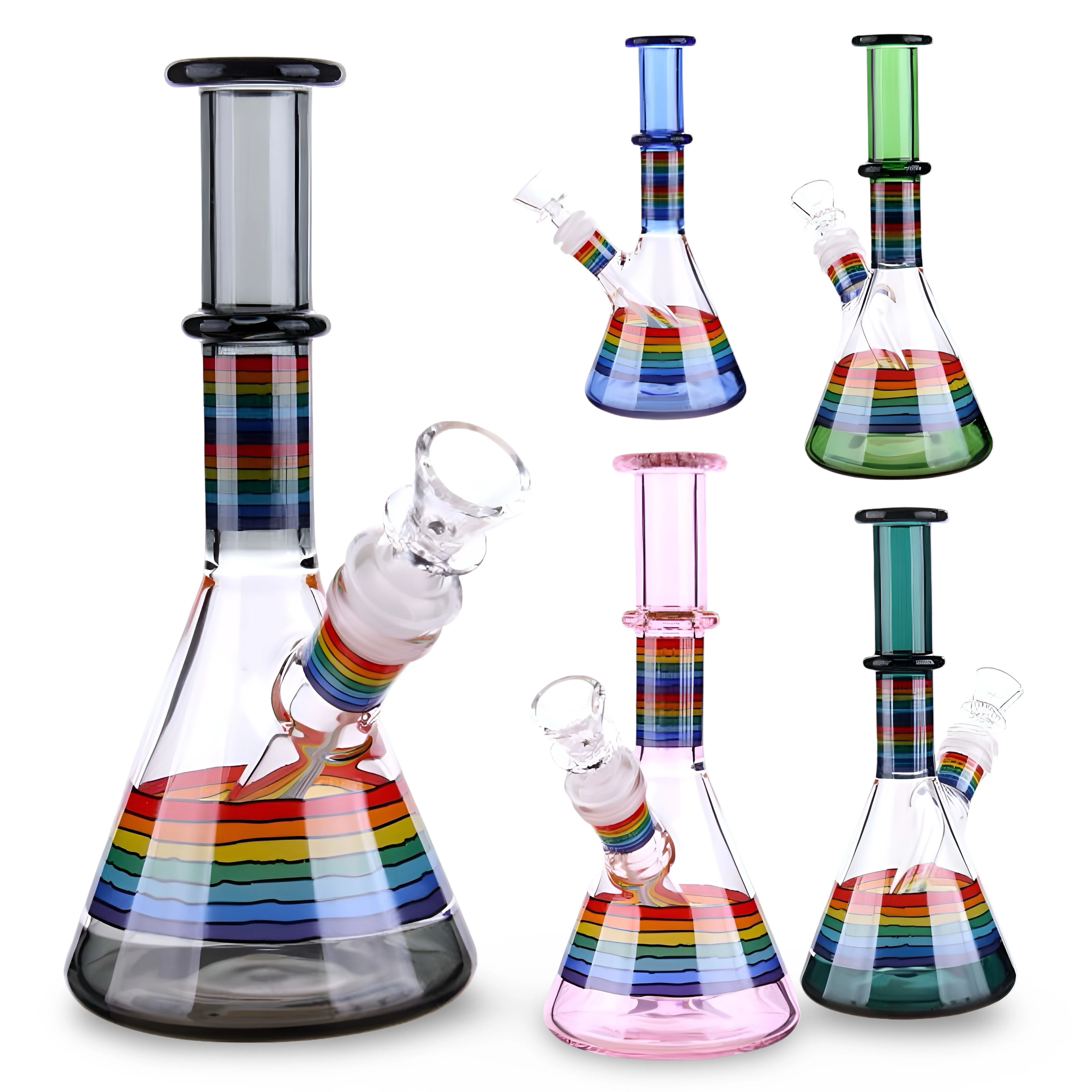 8” Nostalgic Beaker Bong - Image 3
