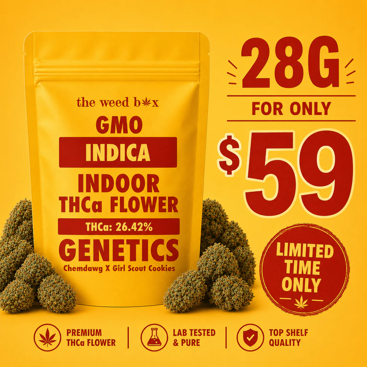 THCa Flower | GMO 28g