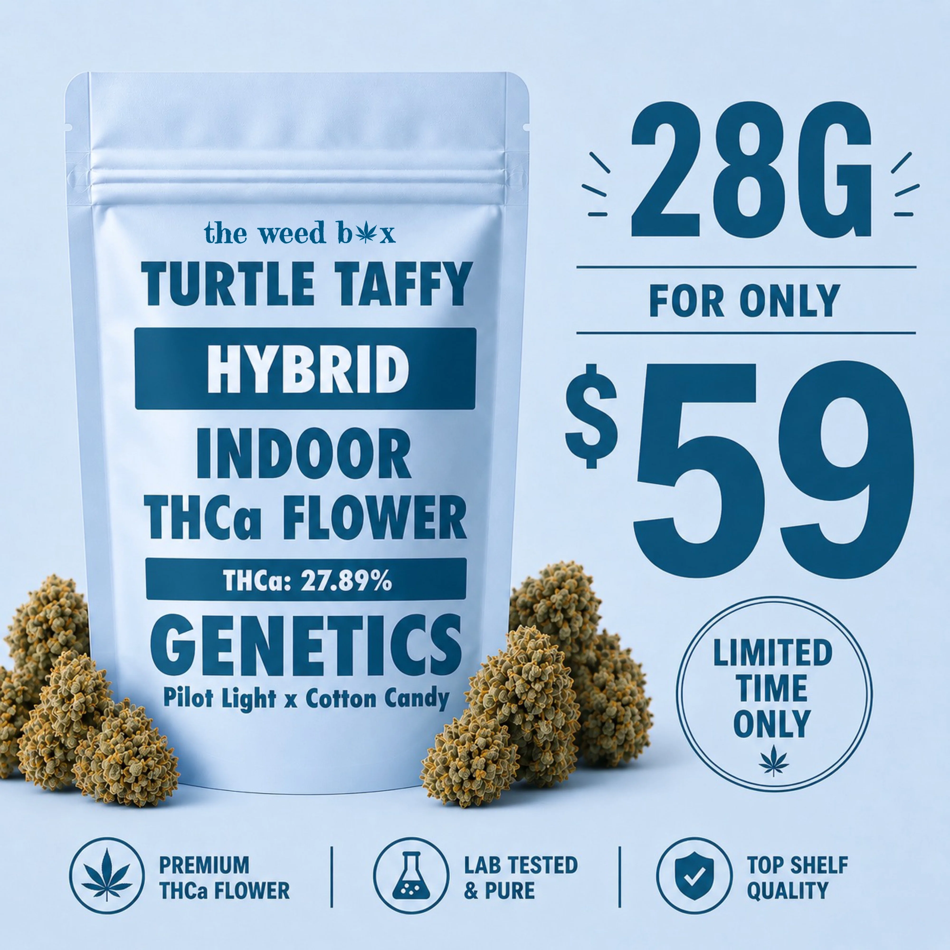 THCa Flower | Turtle Taffy 28g